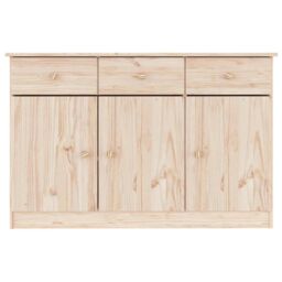 Berkfield Home Sideboard ALTA 112x35x73 cm Solid Wood Pine in Brown - Size: 112 x 35 x 73 cm - thumbnail 4