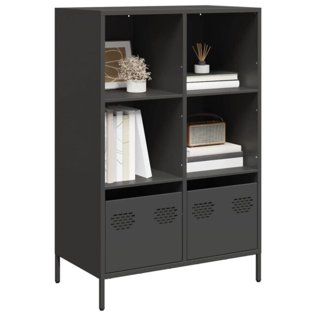 Berkfield Home Highboard¬†Black 68x39x103.5 cm Steel in Black - image 1