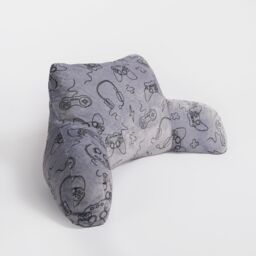 OHS Gaming Reading Cushion Filled Plump Padded Warm Bed Chair Soft Support Pillow in Charcoal - thumbnail 5