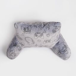 OHS Gaming Reading Cushion Filled Plump Padded Warm Bed Chair Soft Support Pillow in Charcoal - thumbnail 6