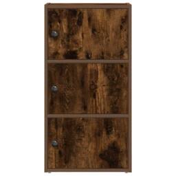 Berkfield Home Bookcase Smoked Oak 40x24x77 cm Engineered Wood in Brown - Size: 40 x 24 x 77 cm - thumbnail 4