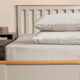 OHS 4 Pack Teddy Fleece Pillowcase Cover Bedding Set Thermal in Natural - Size: Standard Pillow Case - thumbnail 3