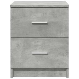 Berkfield Home Bedside Cabinet with 2 Drawers Concrete Grey 40x36x50 cm in Brown - Size: 40 x 36 x 50 cm - thumbnail 4
