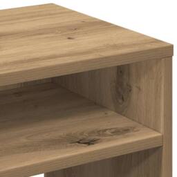 Berkfield Home Timeless Bedside Cabinet¬†Aritisian Oak 40x30x40 cm Engineered Wood in Brown - Size: 40 x 30 x 40 cm - thumbnail 8