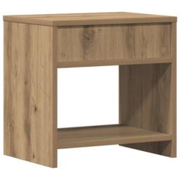 Berkfield Home Timeless Bedside Cabinet¬†Aritisian Oak 40x30x40 cm Engineered Wood in Brown - Size: 40 x 30 x 40 cm - thumbnail 7