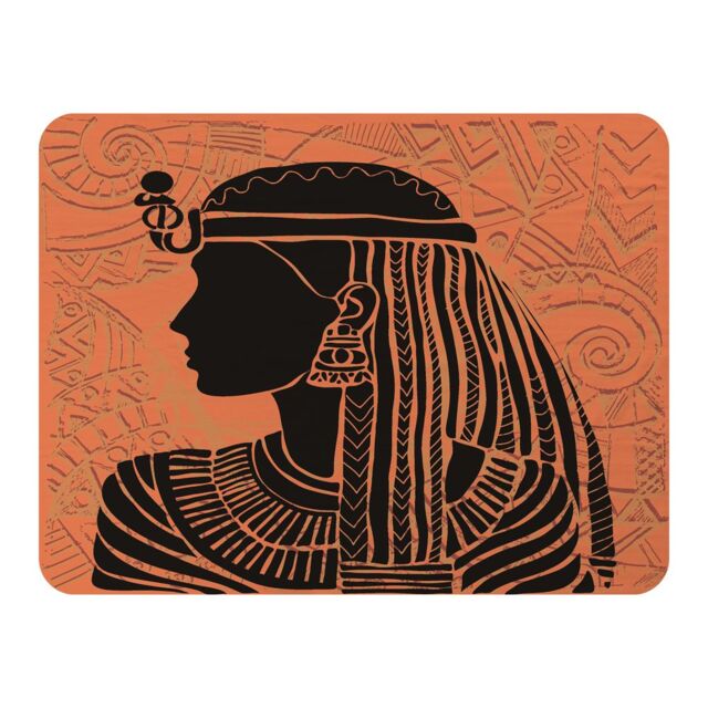 Benjamin Tate Design Egyptian Women On Orange Blanket in Natural - Size: 120 cm x 150 cm - image 1