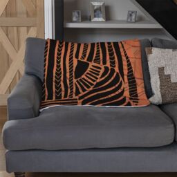 Benjamin Tate Design Egyptian Women On Orange Blanket in Natural - Size: 120 cm x 150 cm - thumbnail 2