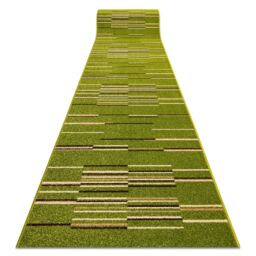RugsX Heat-Set Fryz Runner in Green - Size: 100 cm x 170 cm - thumbnail 1