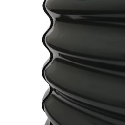 Harbour Housewares Raised Garden Bed - Round Bottomless Galvanised Steel Planter 120 x 45cm in Black - Size: 120 x 45 cm - thumbnail 5