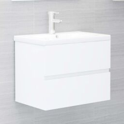 Berkfield Home Sink Cabinet White 60x38.5x45 cm Engineered Wood - thumbnail 1