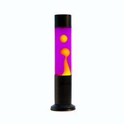 Nova Lighting Nova Lava Lamp Purple Liquid/Yellow Wax in Black - Size: Medium - thumbnail 2