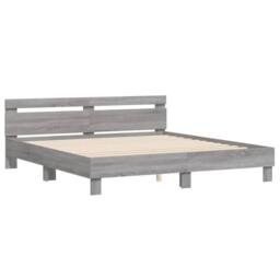 Berkfield Home Bed Frame without Mattress Grey Sonoma 160x200 cm - thumbnail 3