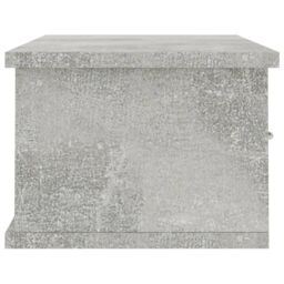 Berkfield Home Wall-mounted Drawer Shelf Concrete Grey 60x26x18.5 cm Engineered Wood - thumbnail 5