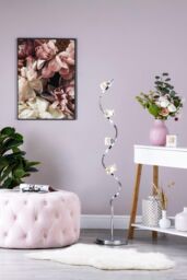 BHS Lighting Bella Floor Lamp in Silver - thumbnail 4