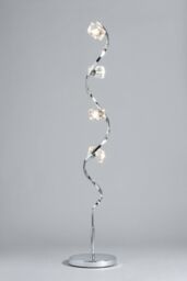 BHS Lighting Bella Floor Lamp in Silver