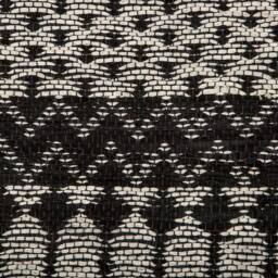 Wyld and Coco Leather Area Rug Black White Rectangle 140 x 200 Hand-Loomed - Size: 140 cm x 200 cm - thumbnail 3