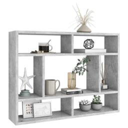 Berkfield Home Wall Shelf Concrete Grey 75x16x55 cm Engineered Wood - Size: 75 x 16 x 55 cm - thumbnail 3