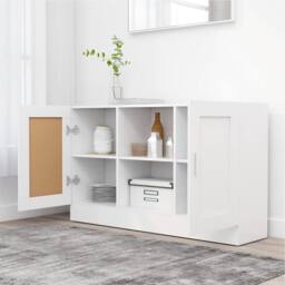 Berkfield Home Sideboard White 120x30.5x70 cm Engineered Wood - thumbnail 3