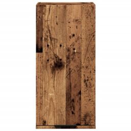 Berkfield Home Wall-mounted Bathroom Cabinet Old Wood 32x20x67 cm in Brown - Size: 32 x 20 x 67 cm - thumbnail 4