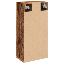 Berkfield Home Wall-mounted Bathroom Cabinet Old Wood 32x20x67 cm in Brown - Size: 32 x 20 x 67 cm - thumbnail 6