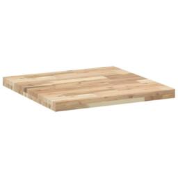 Berkfield Home Table Top Square 60x60x4 cm Solid Wood Acacia in Brown - Size: 60 x 60 x 4 cm - thumbnail 7