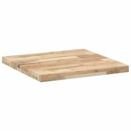 Berkfield Home Table Top Square 60x60x4 cm Solid Wood Acacia in Brown - Size: 60 x 60 x 4 cm - thumbnail 5