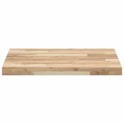Berkfield Home Table Top Square 60x60x4 cm Solid Wood Acacia in Brown - Size: 60 x 60 x 4 cm - thumbnail 4