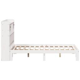 Berkfield Home Bookcase Bed without Mattress White 160x200cm Solid Wood Pine - Size: 160x200 cm - thumbnail 5