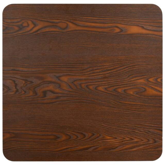 Berkfield Home Elegant Bistro Table Dark Brown 80X80 cm MDF - image 1