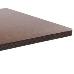 Berkfield Home Elegant Bistro Table Dark Brown 80X80 cm MDF - thumbnail 4