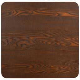 Berkfield Home Elegant Bistro Table Dark Brown 80X80 cm MDF - thumbnail 1
