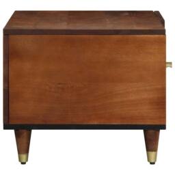 Berkfield Home Coffee Table 80x50x40 cm Solid Wood Mango in Brown - Size: 80 x 50 x 40 cm - thumbnail 4