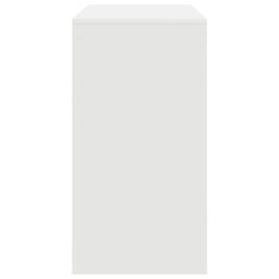 Berkfield Home Writing Desk White Particle board Medium Simple Writing Desk - thumbnail 5