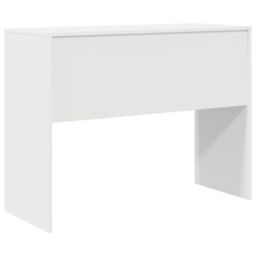 Berkfield Home Writing Desk White Particle board Medium Simple Writing Desk - thumbnail 6