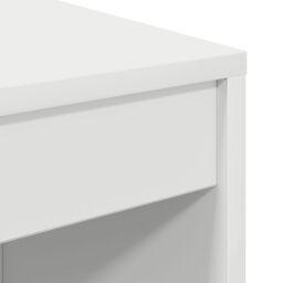 Berkfield Home Writing Desk White Particle board Medium Simple Writing Desk - thumbnail 7