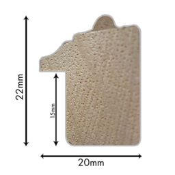 Frames & Mirrors 4U Crown Bobbin Wooden Picture Frame 30x20 Inch in Taupe - thumbnail 3