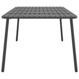 Berkfield Home Garden Table Anthracite 200x100x71 cm Steel in Black - Size: 200 x 100 x 71 cm - thumbnail 4