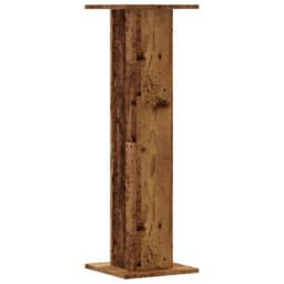 Berkfield Home Plant Stands 2 pcs Old Wood 30x30x95 cm Engineered Wood in Brown - Size: 30 x 30 x 95 cm - thumbnail 7