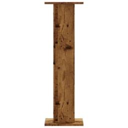 Berkfield Home Plant Stands 2 pcs Old Wood 30x30x95 cm Engineered Wood in Brown - Size: 30 x 30 x 95 cm - thumbnail 4