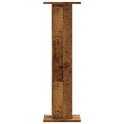 Berkfield Home Plant Stands 2 pcs Old Wood 30x30x95 cm Engineered Wood in Brown - Size: 30 x 30 x 95 cm - thumbnail 6