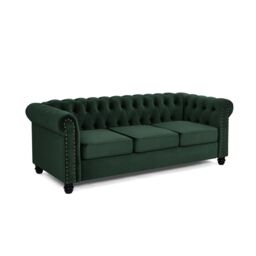 Home Detail Chester 3 Seater Sofa in Dark Green - thumbnail 2
