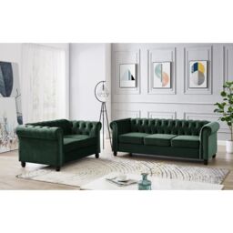 Home Detail Chester 3 Seater Sofa in Dark Green - thumbnail 6
