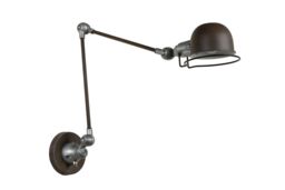 Lucide 'HONORE' Non Dimmable Stylish Rotatable Industrial Wall Light 1xE14 in Brown - thumbnail 2