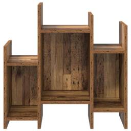 Berkfield Home Side Cabinet Old wood 60 x 26 x 60 cm Engineered wood in Brown - thumbnail 5