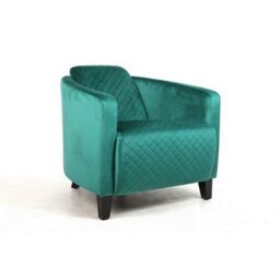Minster Armchair - Velvet - L86 x W75 x H74 cm - Seagrass in Green - Size: 1 Pack - thumbnail 6