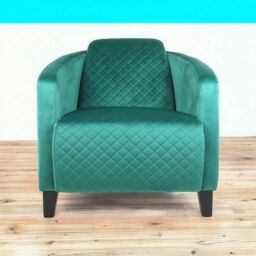 Minster Armchair - Velvet - L86 x W75 x H74 cm - Seagrass in Green - Size: 1 Pack - thumbnail 3