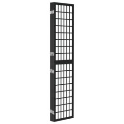 Berkfield Home Folding 4-Panel Room Divider Japanese Style 160x170 cm Black - thumbnail 4
