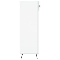 Berkfield Home Shoe Cabinet High Gloss White 60x35x105 cm Engineered Wood - Size: 60 x 35 x 105 cm - thumbnail 7