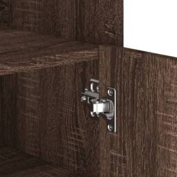 Berkfield Home Sideboard Brown Oak 45x35x75 cm Engineered Wood - Size: 45 x 35 x 75 cm - thumbnail 9