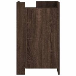 Berkfield Home Sideboard Brown Oak 45x35x75 cm Engineered Wood - Size: 45 x 35 x 75 cm - thumbnail 4